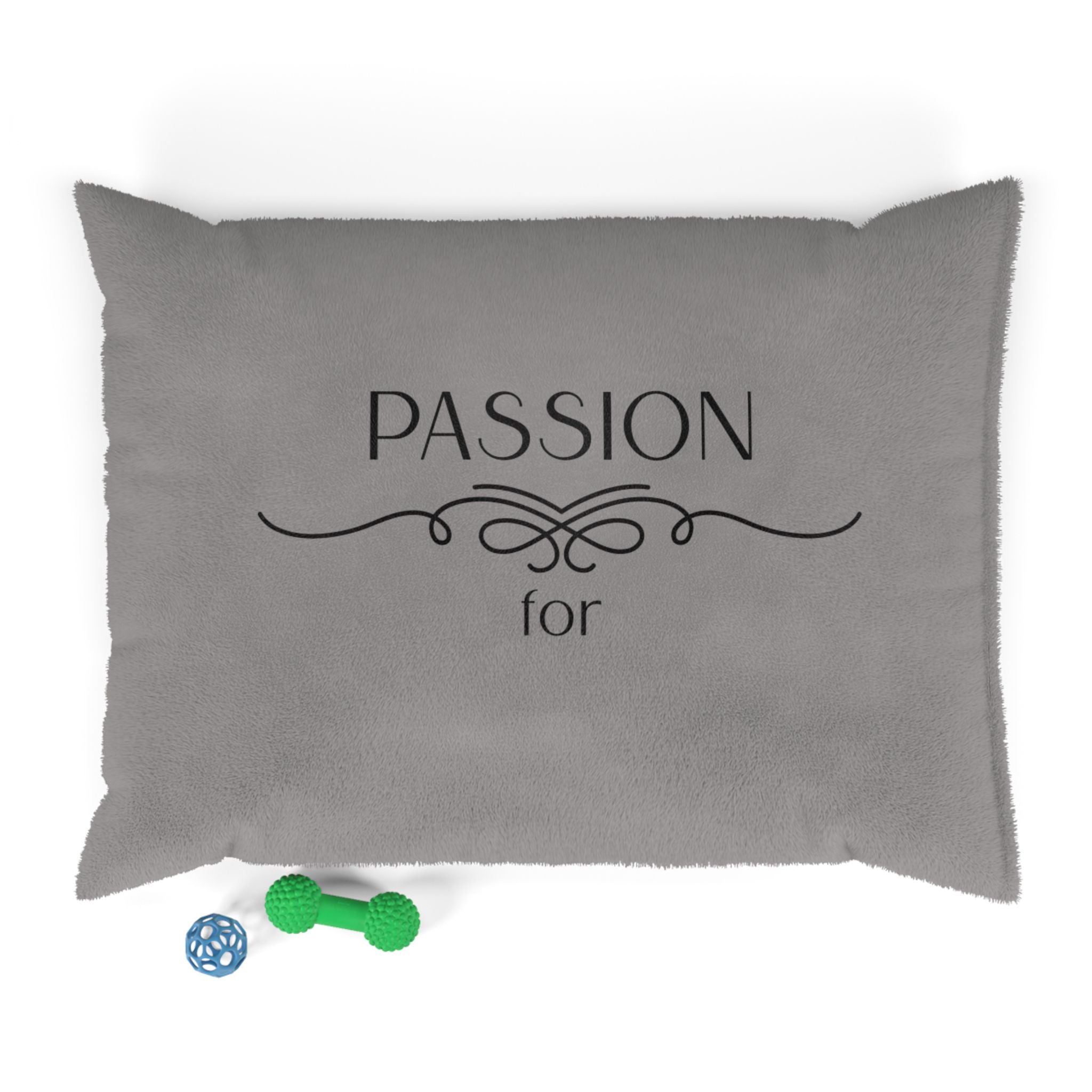 Passion For — Plush Pet Bed (Personalizable, Soft Fleece Cushion for Dogs & Cats)