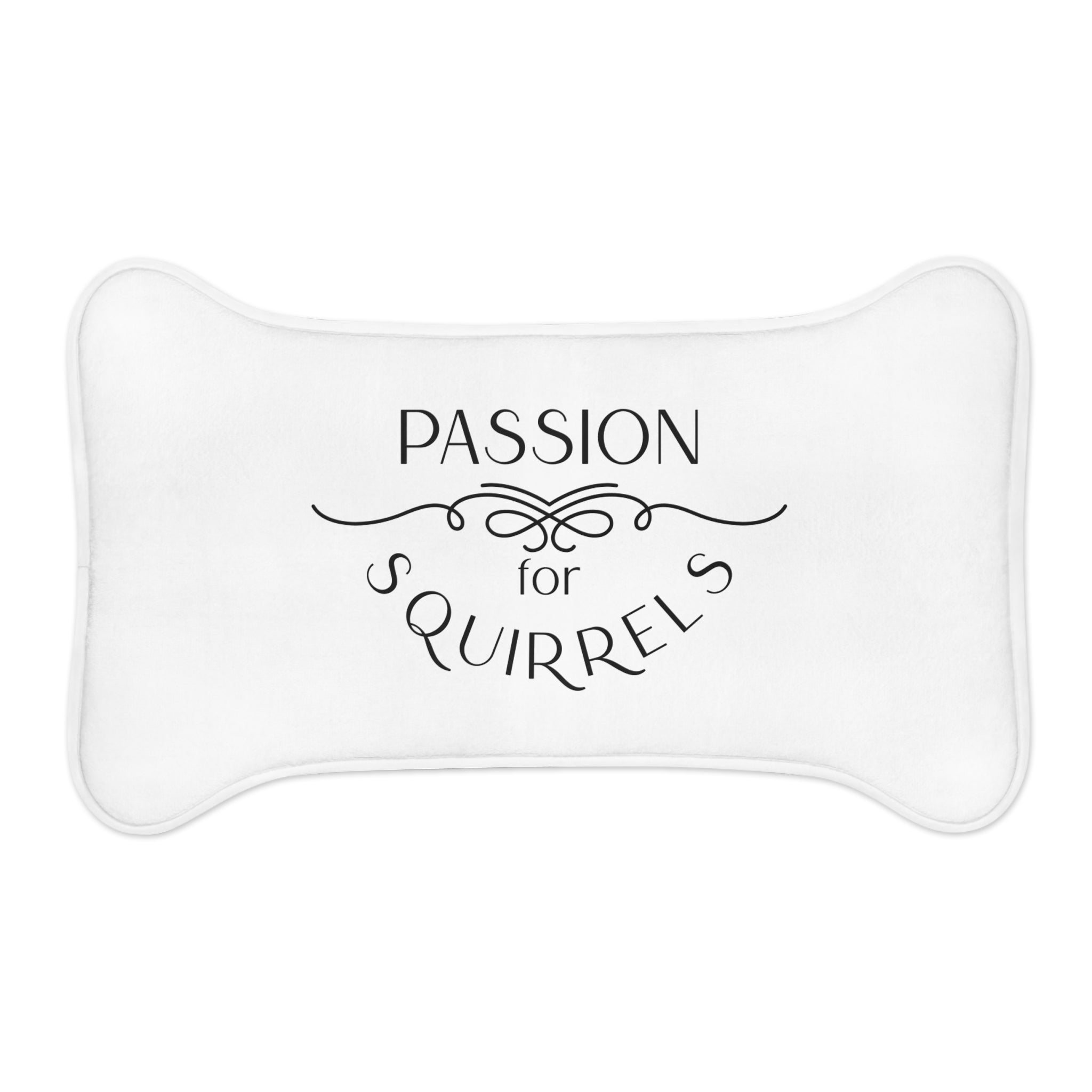 Pet Feeding Mat - "Passion for Squirrels" Decorative Bowl Mat for Dogs & Cats