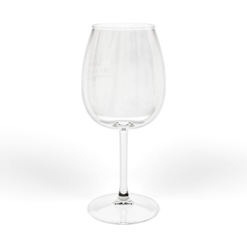12oz Stemmed Wine Glass — 'Live with Passion' Elegant Drinkware
