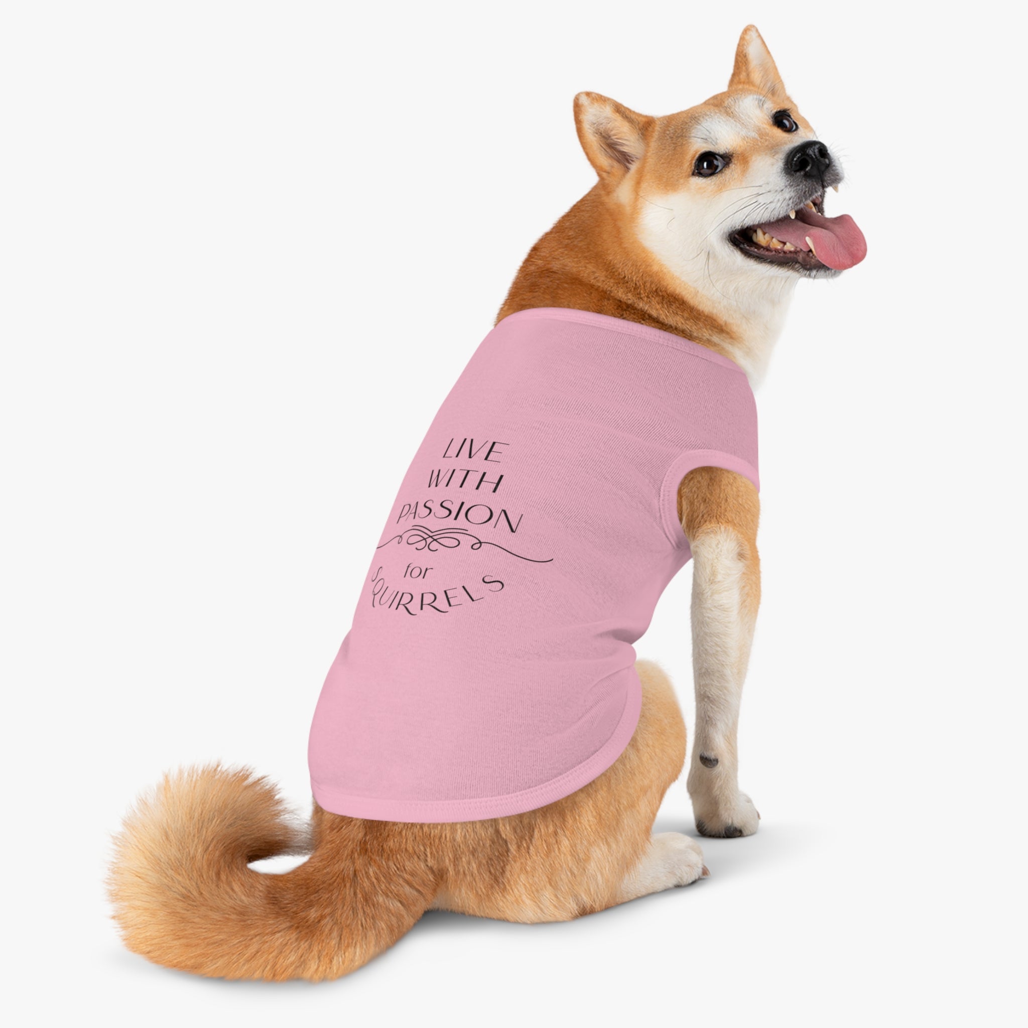 Live With Passion for Squirrels Pet Tank Top