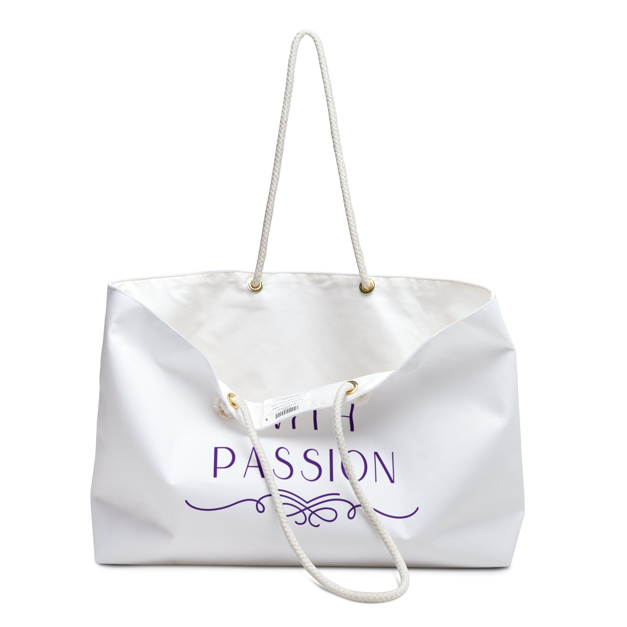Live With Passion Weekender Bag — Inspirational Travel Tote