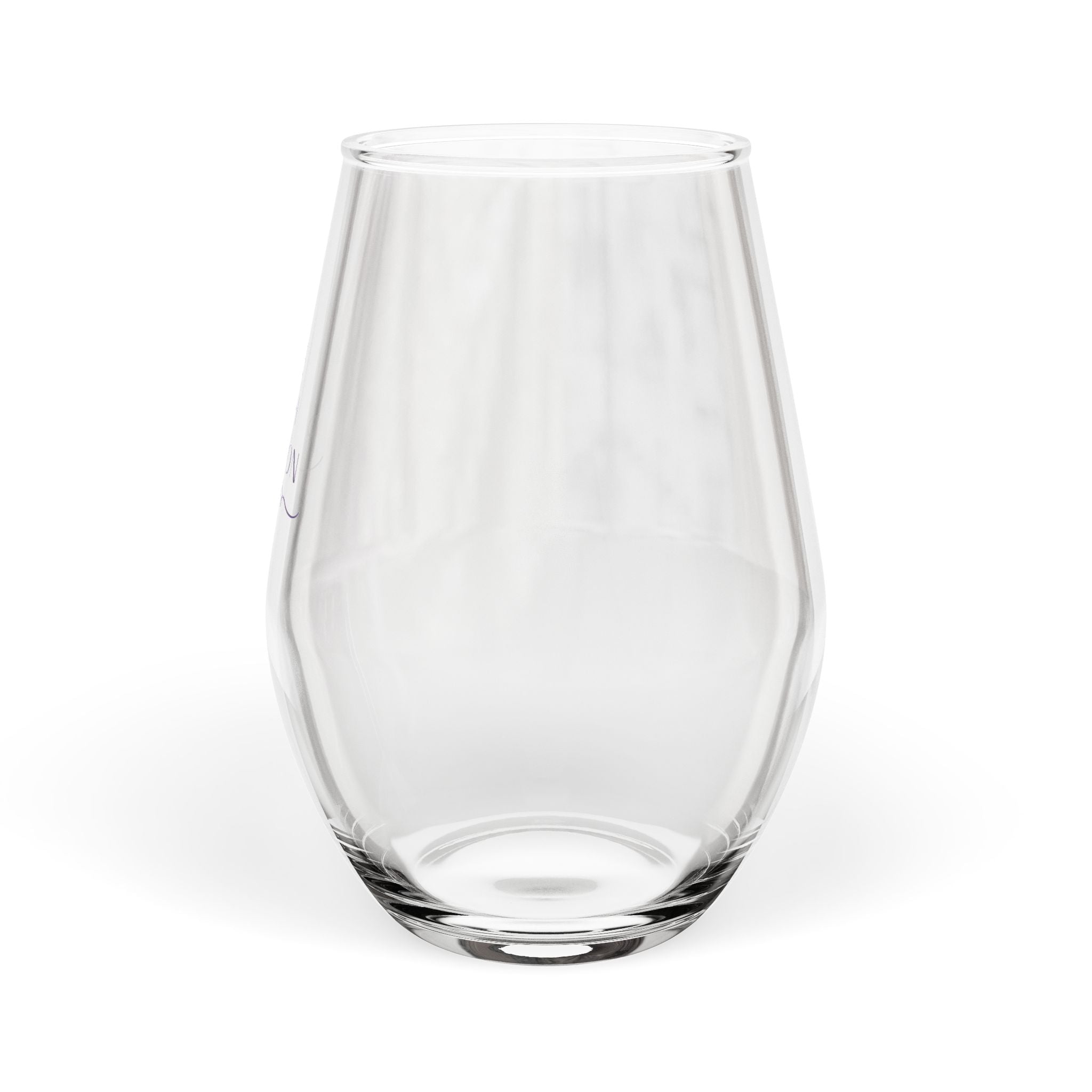 Live With Passion Stemless Wine Glass — 12oz Inspirational Barware Gift