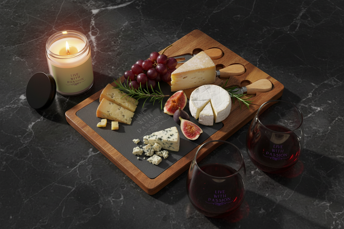 Wine & Cheese Gift Set Lifestyle